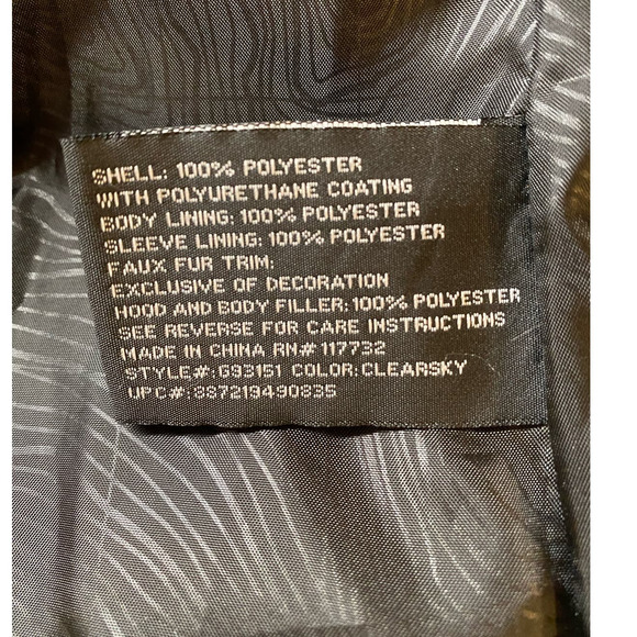 ZeroXposur Puffer Jacket Blue Faux-Fur Hood Quilted Warm Outdoor Sports Ski Coat - Picture 9 of 10